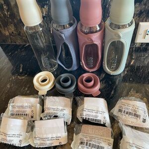 BIBS Baby Bottle Set with Sleeves